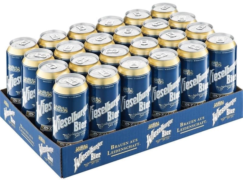 Wieselburger Gold Can 24x500ml (Disposable Deposit)