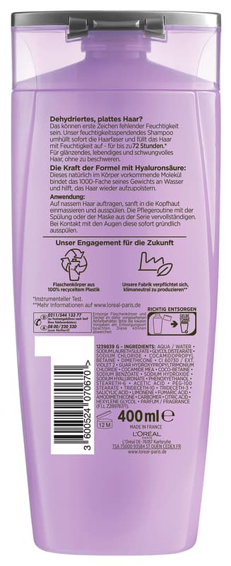 L'Oréal Paris Elvital Hydra Hyaluronic Shampoo