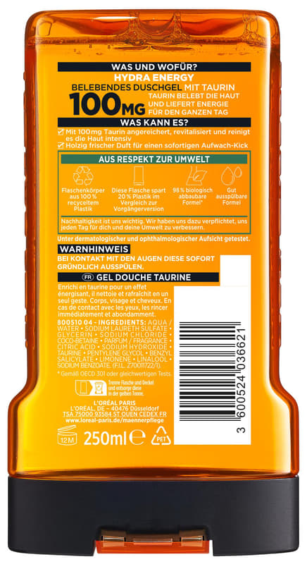 L'Oréal Men Expert Hydra Energy Wake-Up Kick Shower Gel