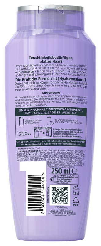 L'Oréal Paris Elvital Hydra [Hyaluronic] Shampoo
