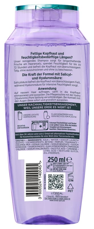 L'Oréal Paris Elvital Hydra [Hyaluronic] Pure Shampoo