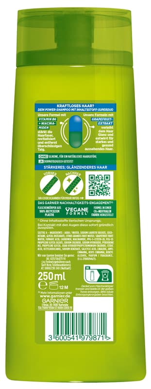 Garnier Fructis Strength & Shine 2in1 Shampoo