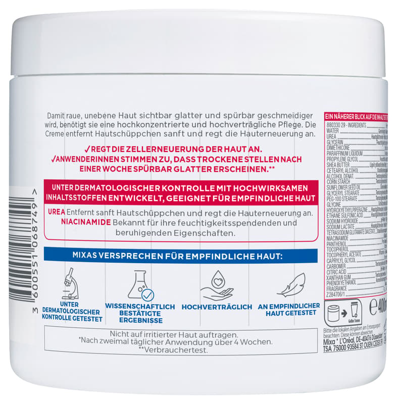 Mixa Urea Cica Repair+ Cream