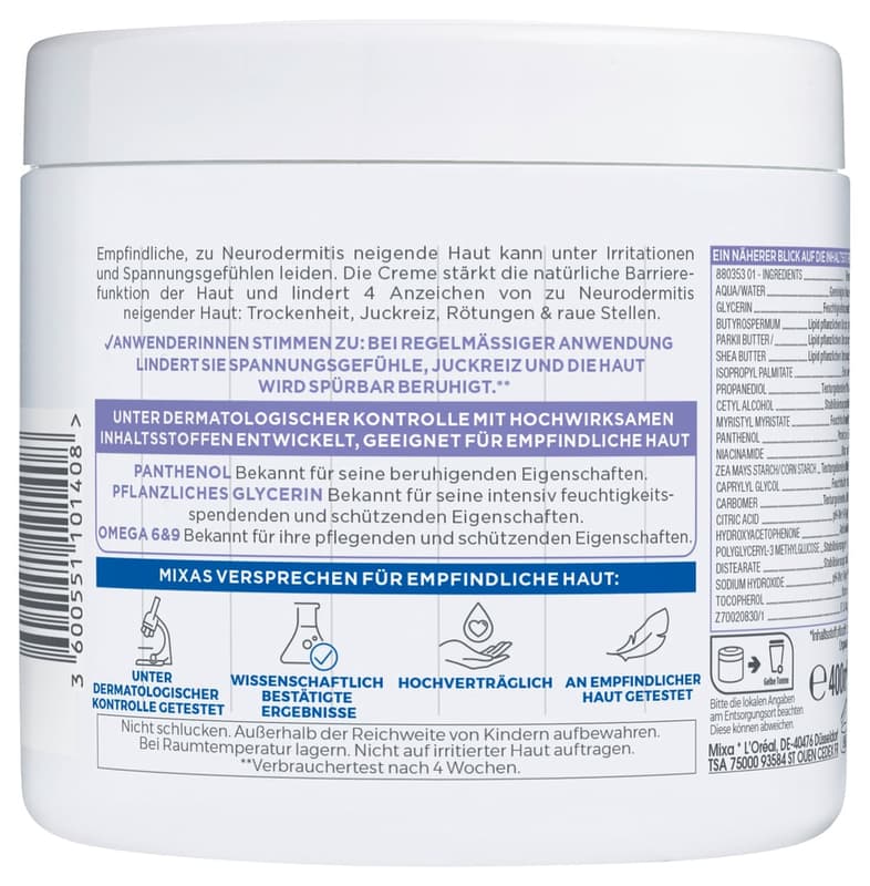 Mixa Panthenol Comfort Cream