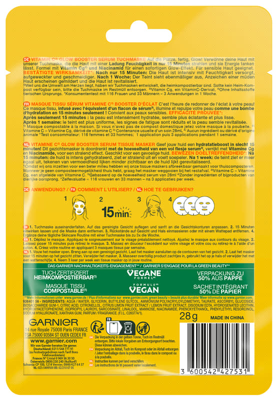 Garnier SkinActive Vitamin C Serum Mask