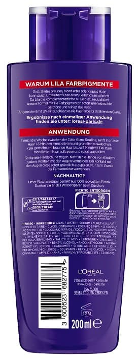 L'Oréal Paris Elvital Colour Gloss Purple Shampoo