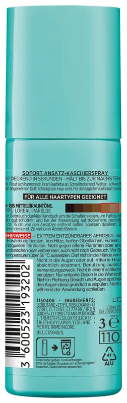 L'Oréal Paris Magic Retouch Lining Spray Dark brown to black-brown