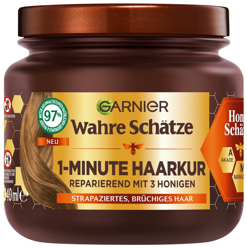 Garnier Wahre Schätze 1-Minute Haarkur Honig Schätze