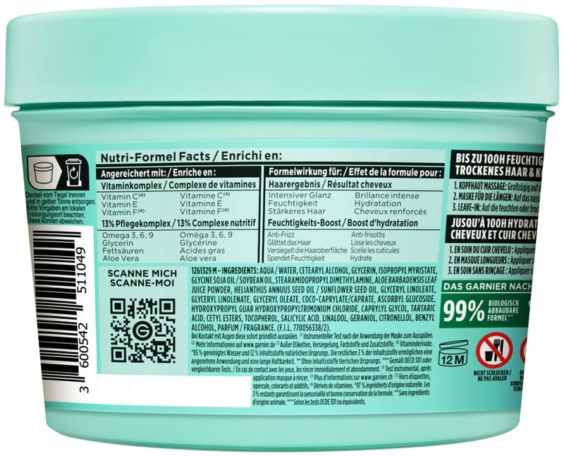 Garnier Fructis Aloe Vera Hair Food Mask