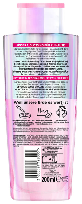 L'Oréal Paris Elvital Glycolic Gloss Shampoo