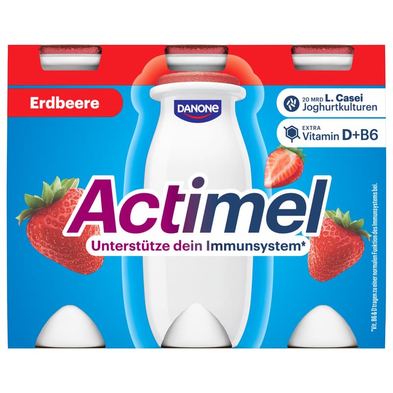 Danone Actimel Strawberry 6x100g