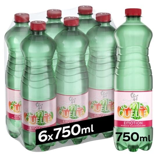 Römerquelle Emotion Pfirsich Wassermelone 6x0,75l (EinwegPFAND)
