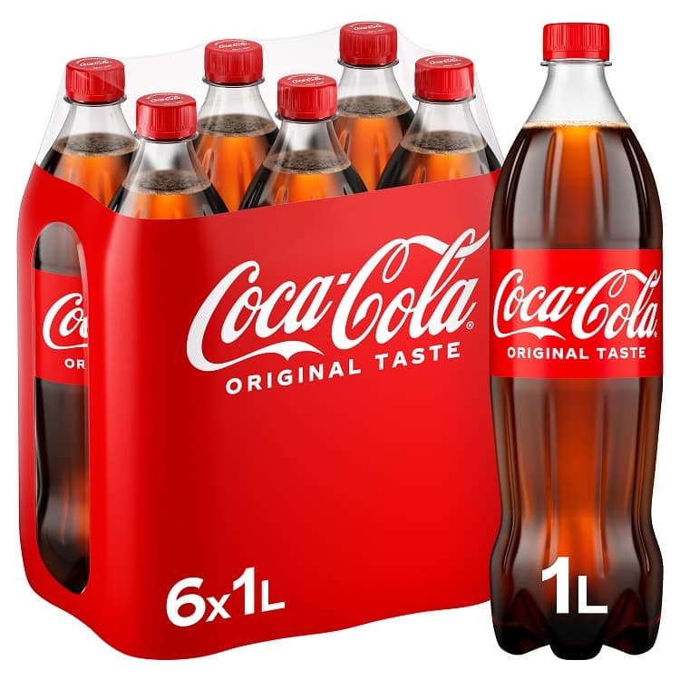 Coca-Cola Regular 6x1l (disposable deposit)