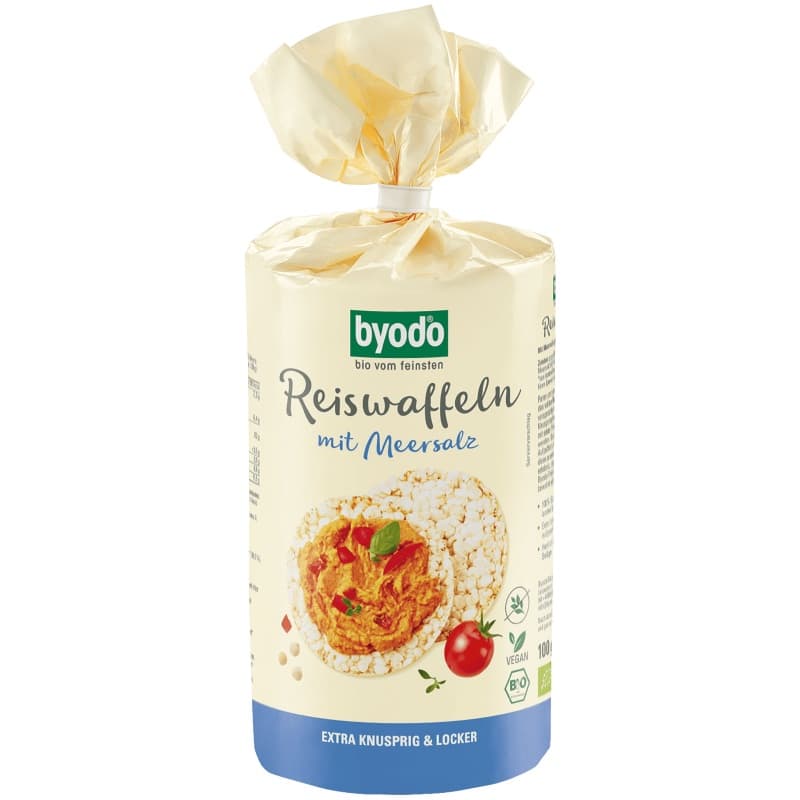Byodo BIO Reiswaffeln mit Meersalz glutenfrei