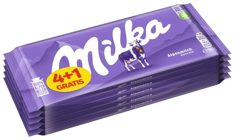 Milka Alpenmilch 4+1 gratis