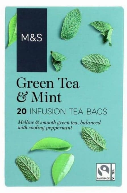 Marks & Spencer Green Tea & Mint Infusion Tea Bags