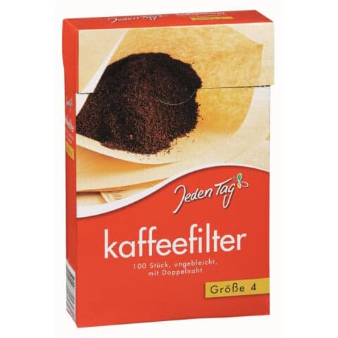 Jeden Tag Kaffeefilter 100er, Größe 4