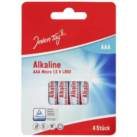 Jeden Tag Batterien Alkaline AAA Micro