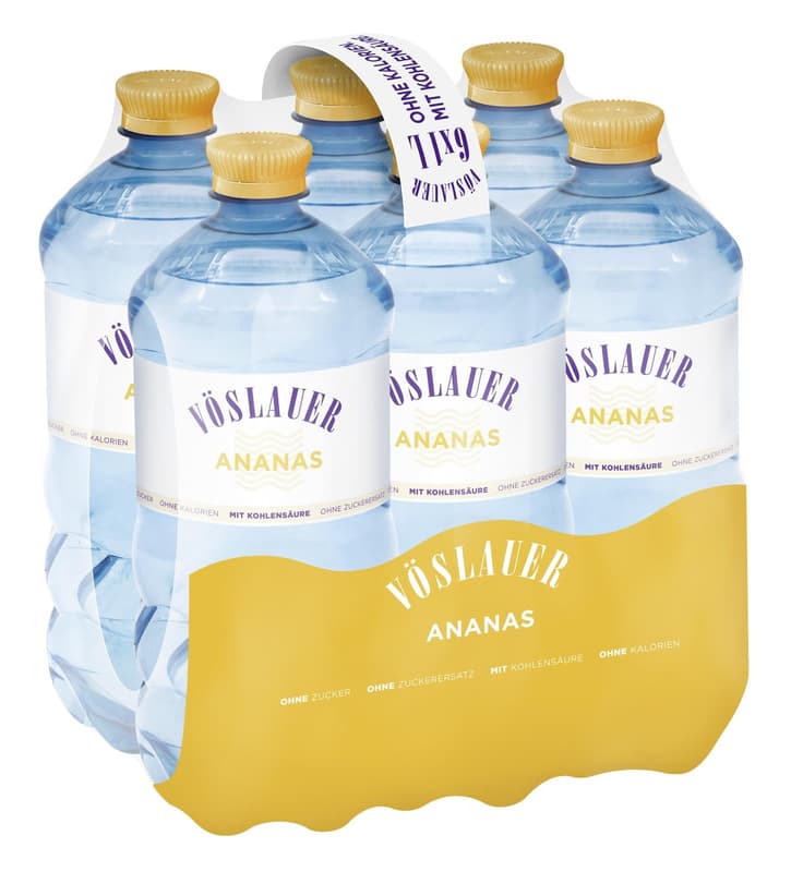 Vöslauer Flavours Pineapple 6x1l rePET (disposable deposit)