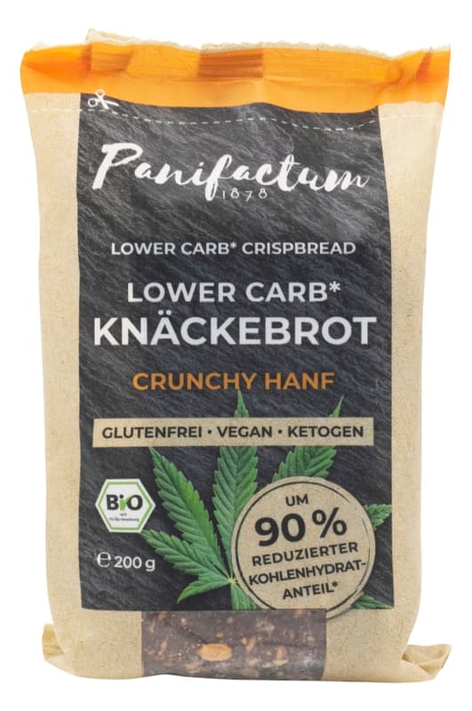 Panifactum LowerCarb crispbread "Crunchy Hemp" gluten-free
