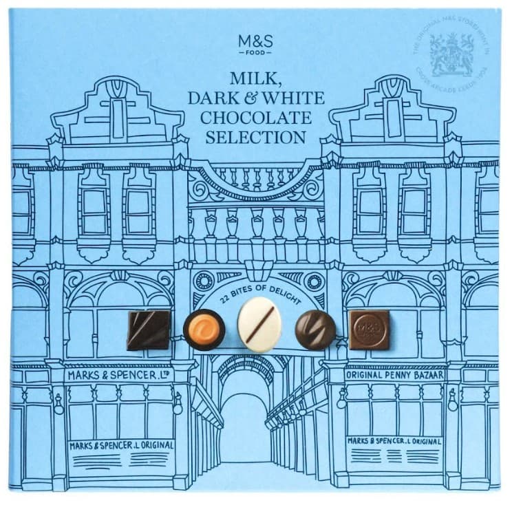 Marks & Spencer Milk, Dark & White Chocolate Selection