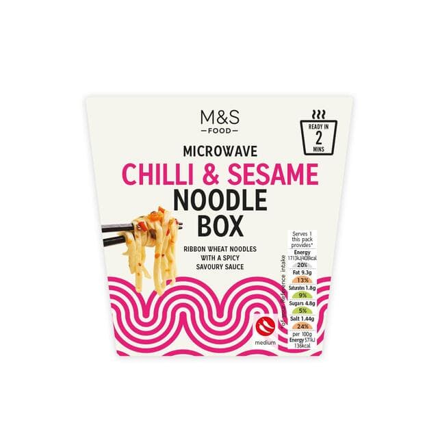 Marks & Spencer Microwave Chilli & Sesame Noodle Box