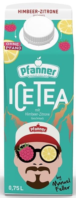 Pfanner Eistee Himbeer-Zitrone Manuel Feller Edition