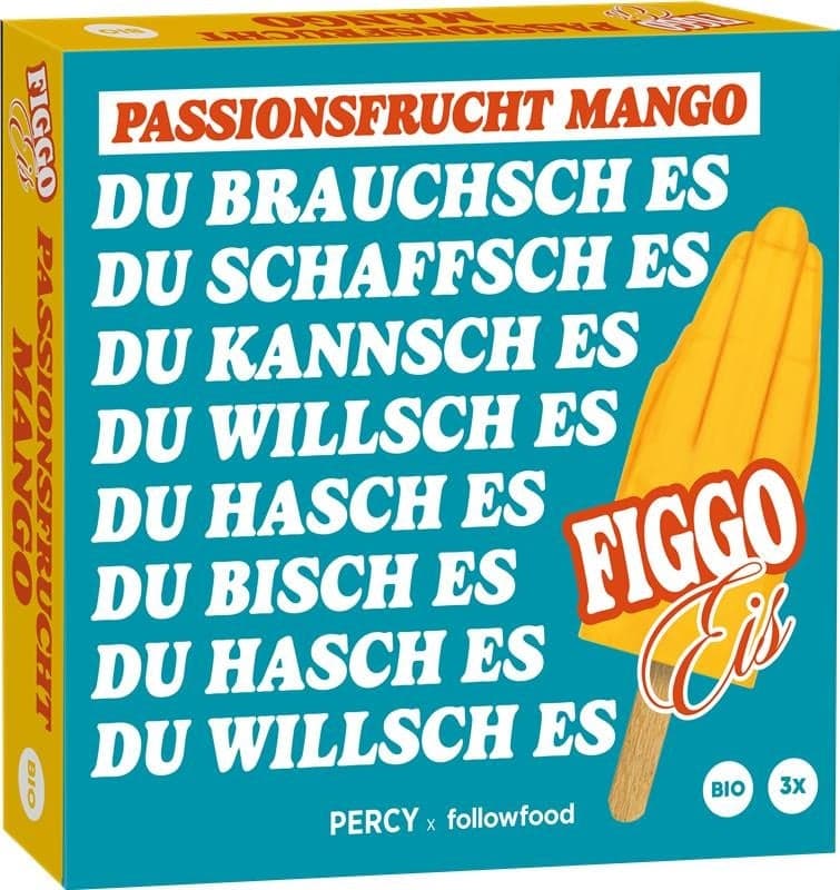 followfood BIO stick ice cream mango passion fruit “FIGGO” from Teddy Teclebrhan 3 x 65ml