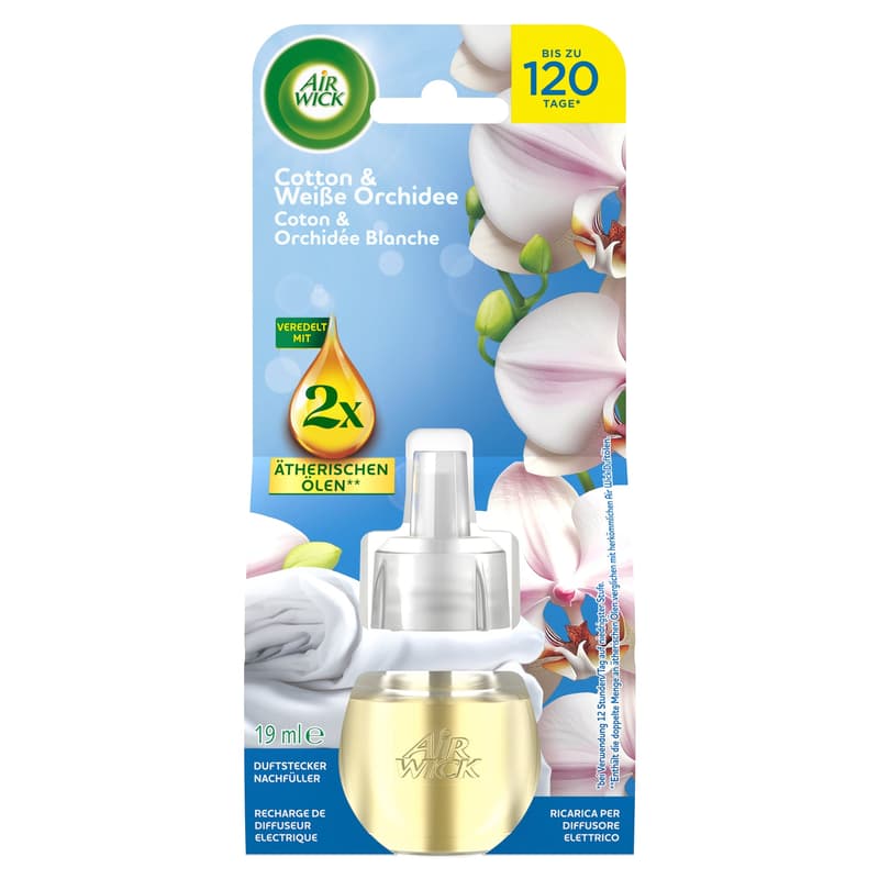 AirWick Fragrance Oil Bottle Refill Cotton & White Orchid