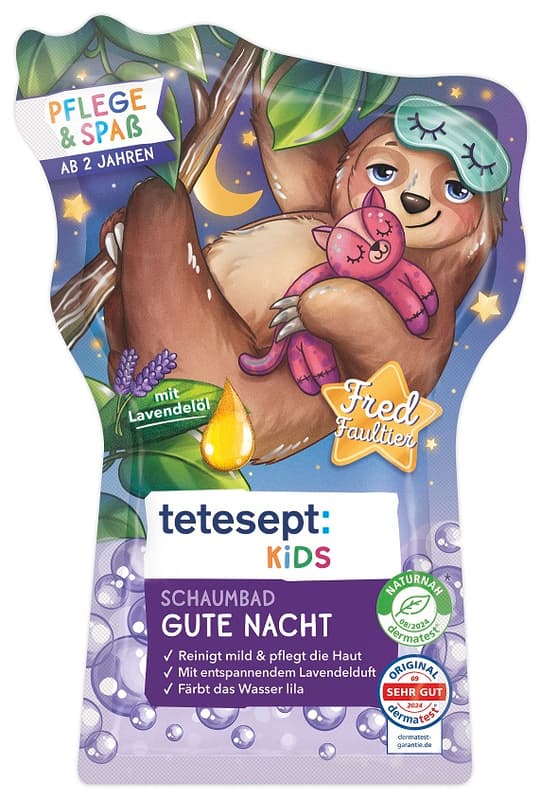 Tetesept Kids Schaumbad Gute Nacht Fred Faultier