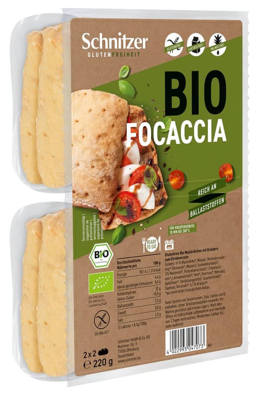 Schnitzer BIO Focaccia glutenfrei
