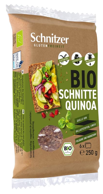 Schnitzer BIO slices of quinoa, gluten-free