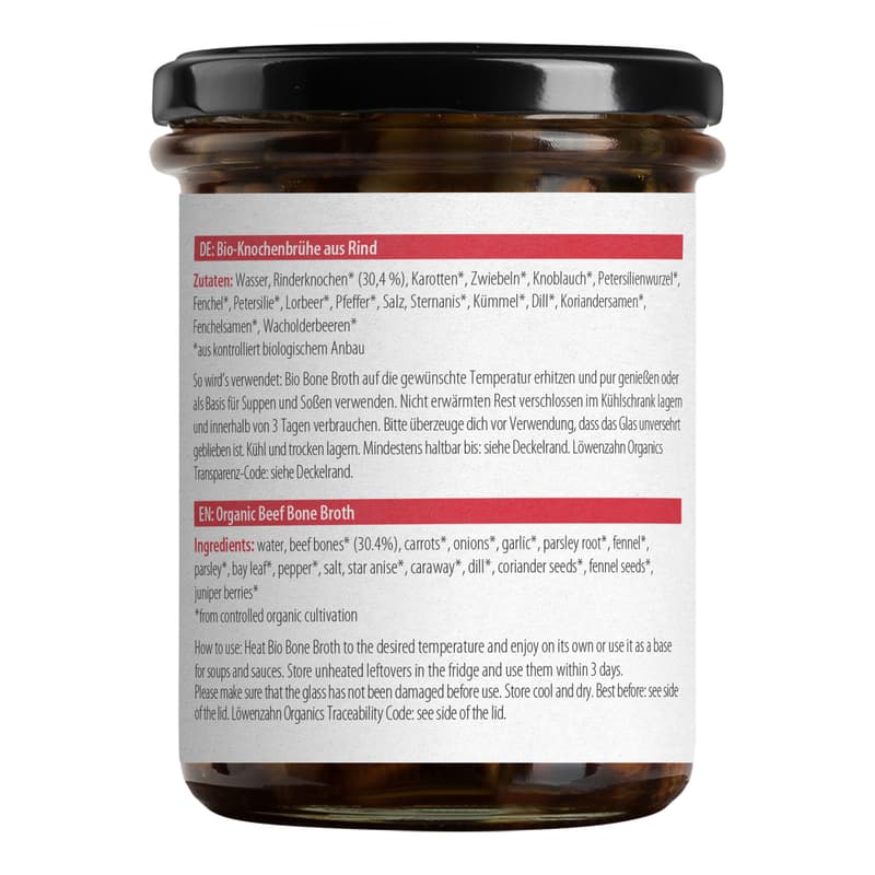 Löwenzahn Organics BIO Bone Broth for the postpartum period