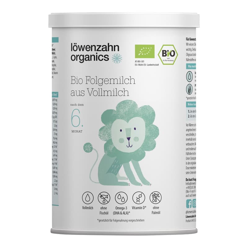 Löwenzahn Organics BIO Folgemilch aus Vollmilch nach dem 6. Monat