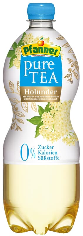 Pfanner Pure Tea ORGANIC White Tea Elderberry (disposable deposit)