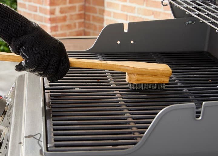 Weber Grill Brush with Bamboo Handle