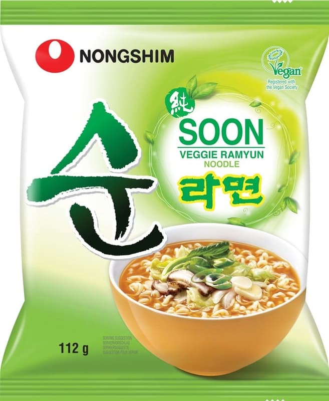 Nongshim Instantnudeln, Soon Veggie Ramyun, mild