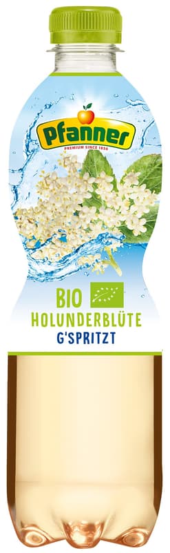 Pfanner BIO Holunderblüte gespritzt PET 0,5l (EinwegPFAND)
