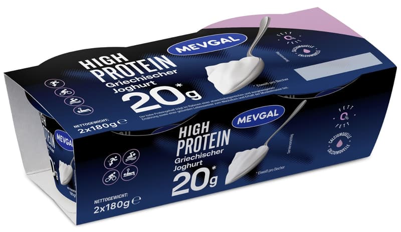 Mevgal Greek Yogurt High Protein 2x180g