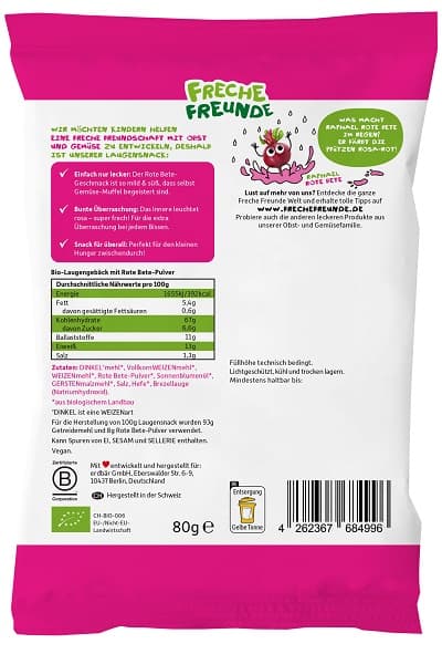 Freche Freunde BIO Lye Snack Beetroot 