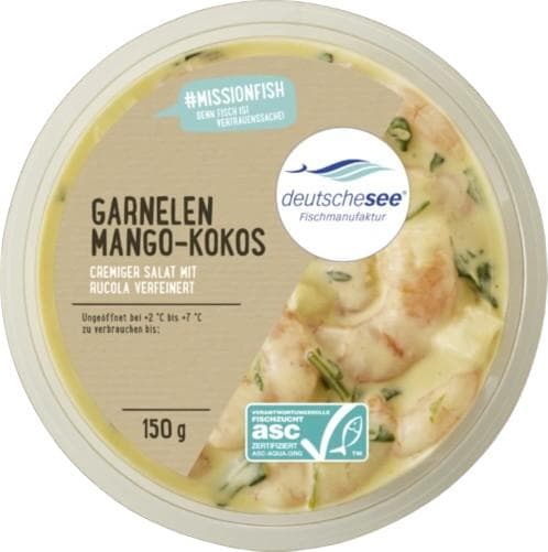 Deutsche See Garnelensalat Mango-Kokos
