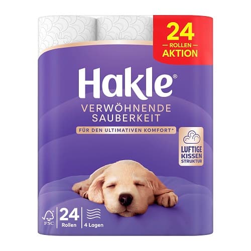 Hakle Dry Pampering Cleanliness 24 rolls, 4-ply