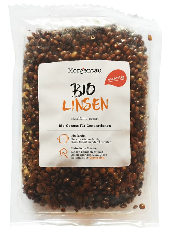Morgentau BIO Linsen, gegart