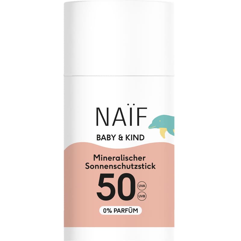 Naïf Care Sonnenschutzstick Baby & Kind, 0% Parfüm LSF 50