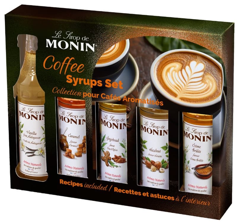 Monin Sirup Flavoured Coffee Set 5x50ml