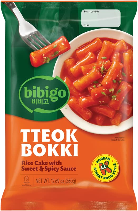 Bibigo Tteokbokki, Reiskuchen mit Sweet & Spicy Sauce