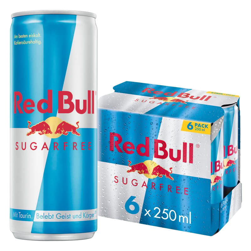 Red Bull Energy Drink Sugarfree 6x250ml (EinwegPFAND)