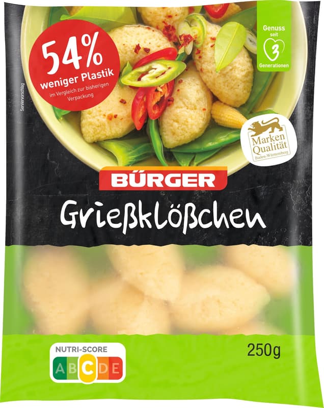 Bürger Semolina dumplings