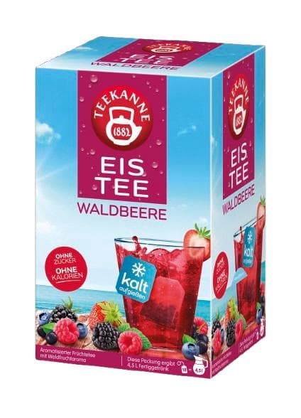Teekanne Eistee Waldbeere Teebeutel