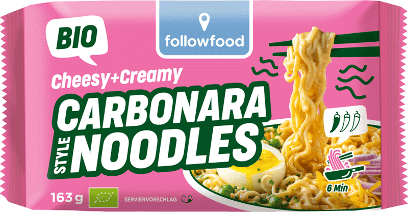 followfood BIO Cheesy & Creamy Carbonara Noodles